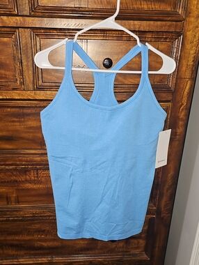 Lululemon Ebb To Street Tank. Nwts, Sz 12! Ocean Wave! B/C Cup!
